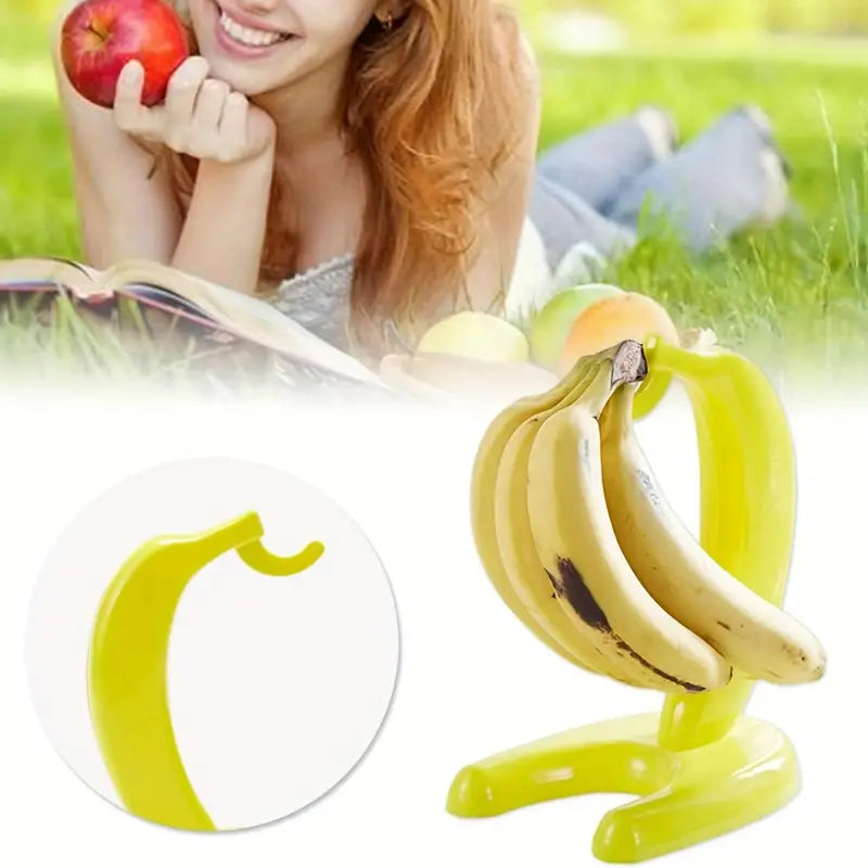 Banana Holder Plastic Yellow 1pc