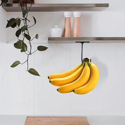 Banana Holder Under Cabinet Metal Hook Black 1pc