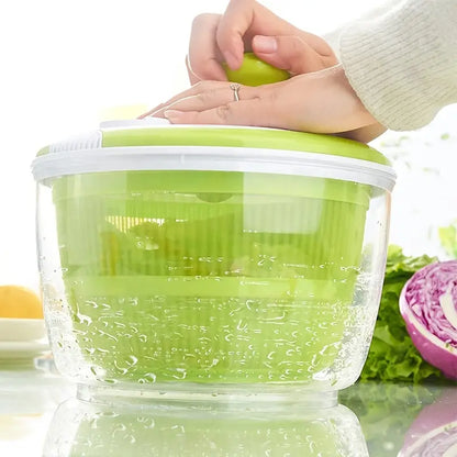 Easy Spin Salad Spinner Vegetable Fruit Dryer Lettuce Drainer Colander