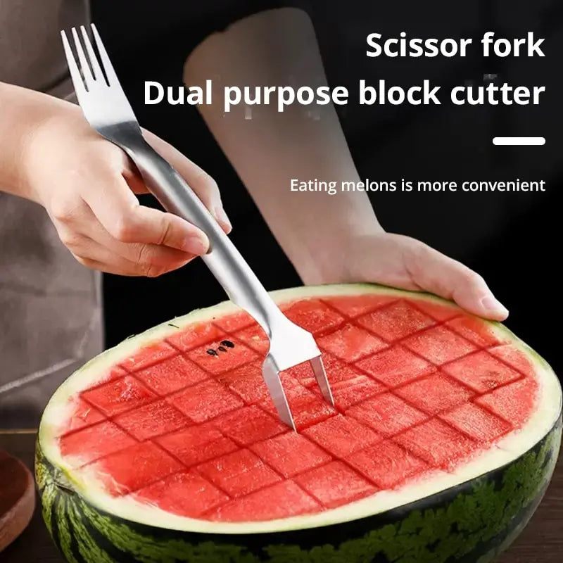 2-in-1 Watermelon Slicer Portable Stainless Steel